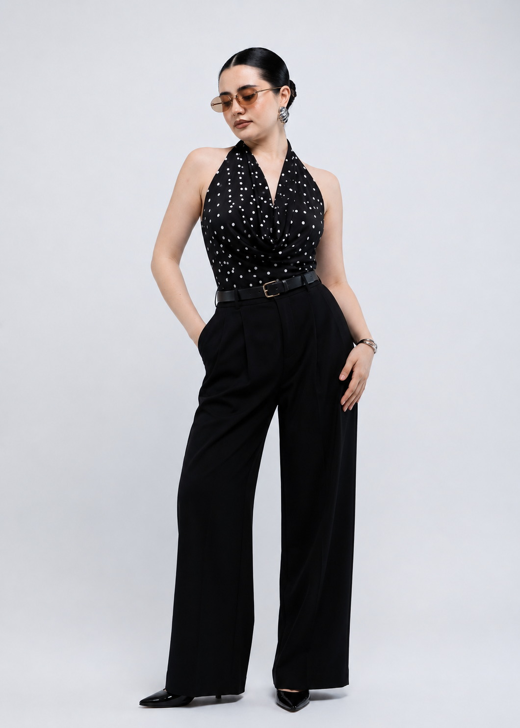 Blusa Lunares Stretch