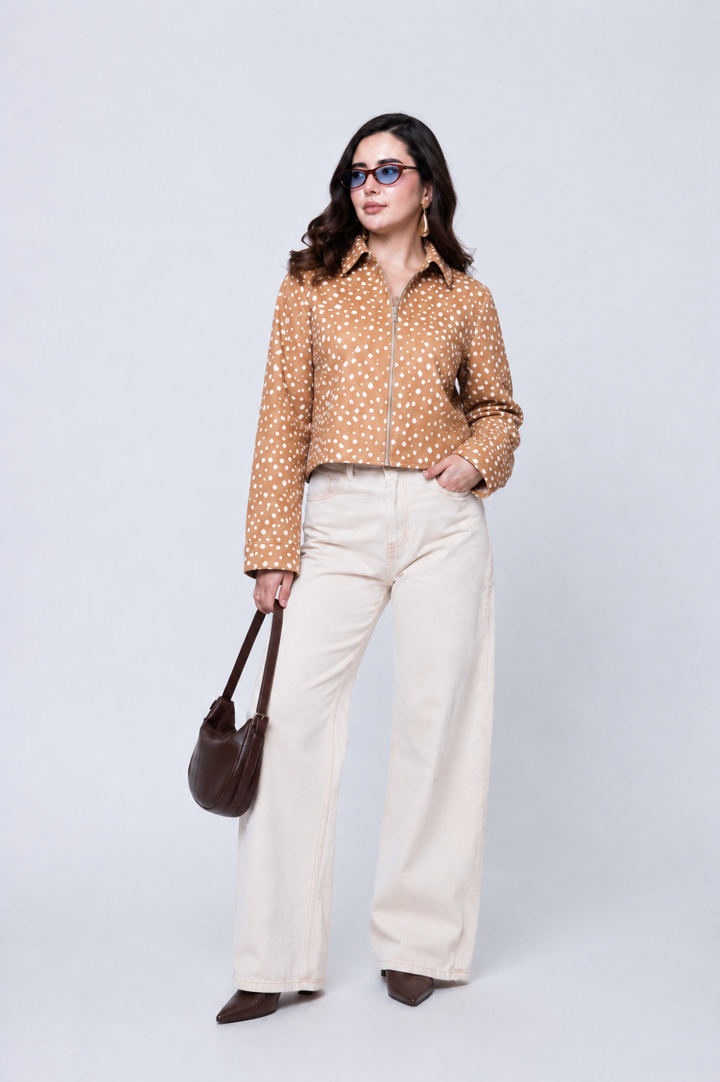 Chamarra con Estampado Animal Print Bambi