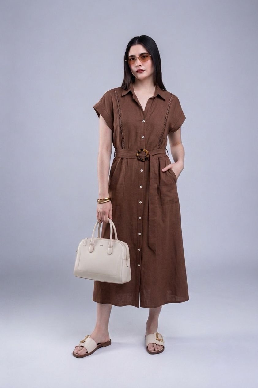 Vestido Camisero con Cinturón