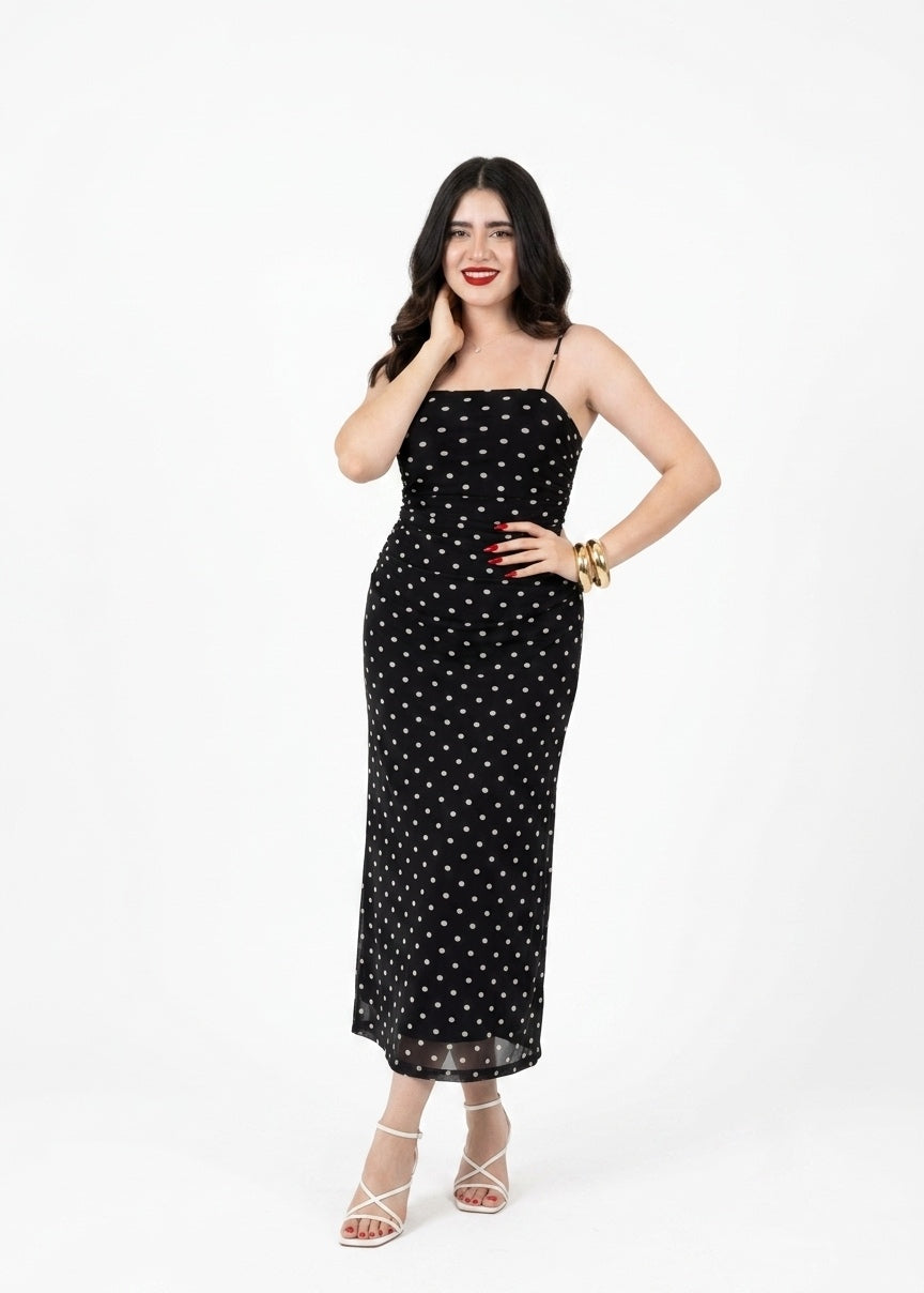 Vestido Midi Lunares
