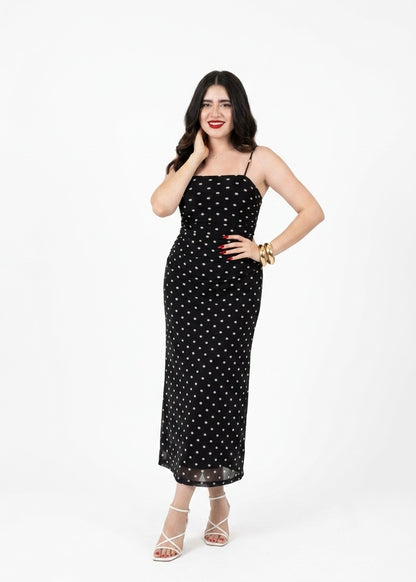 Vestido Midi Lunares