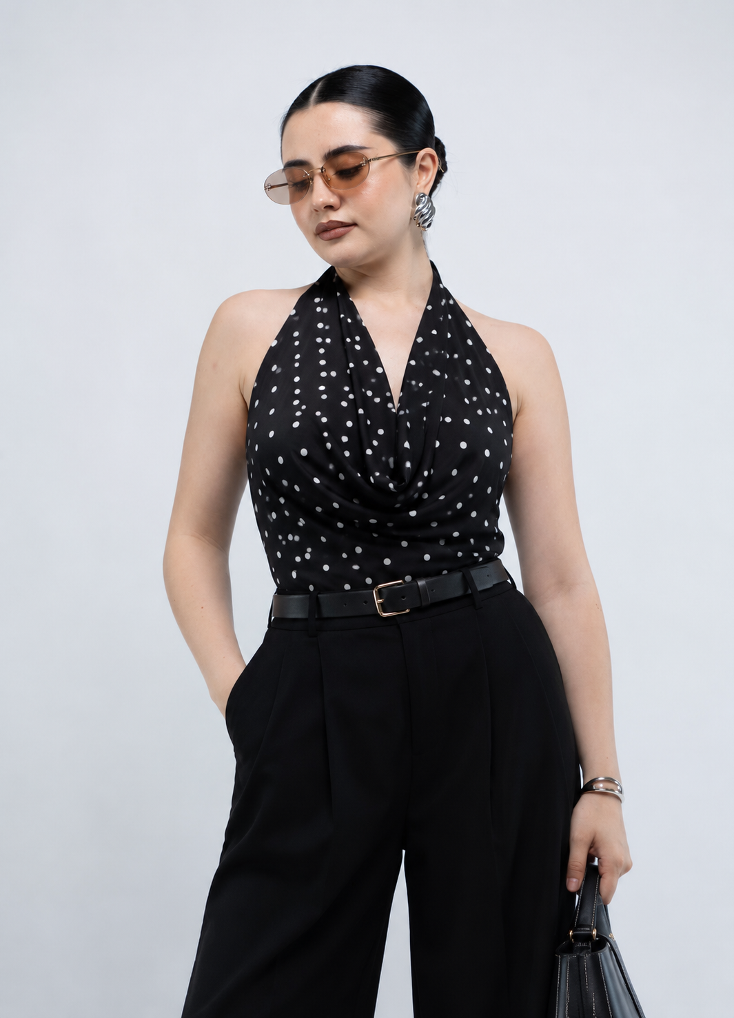 Blusa Lunares Stretch