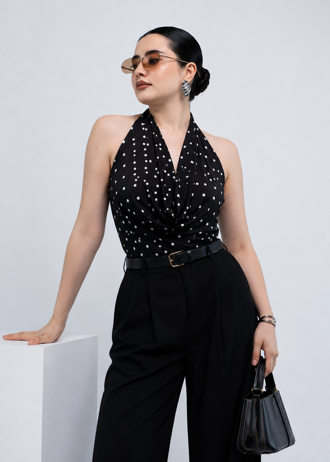 Blusa Lunares Stretch