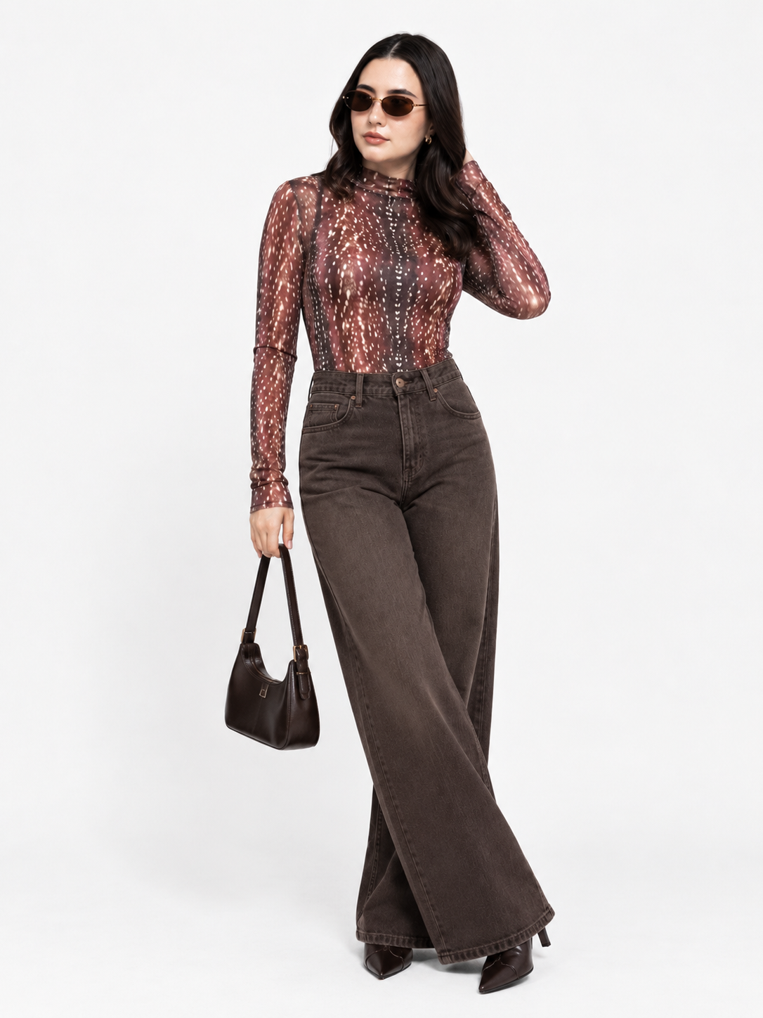 Blusa Mesh Bambi Manga Larga