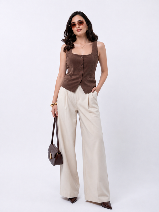 Chaleco Blusa Sastre de Pana