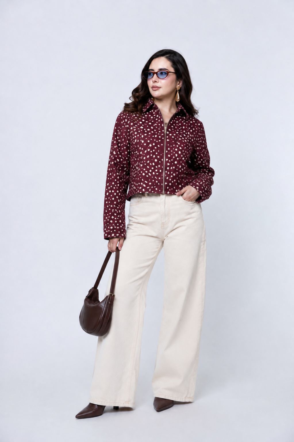 Chamarra con Estampado Animal Print Bambi