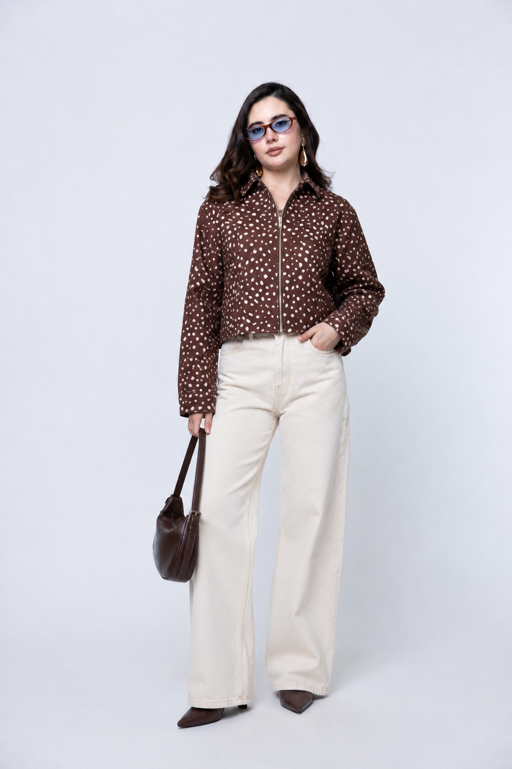 Chamarra con Estampado Animal Print Bambi