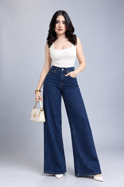 Jeans Barrel de Tiro Alto