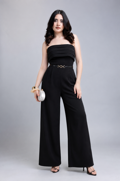 Palazzo Strapless con Cinturón