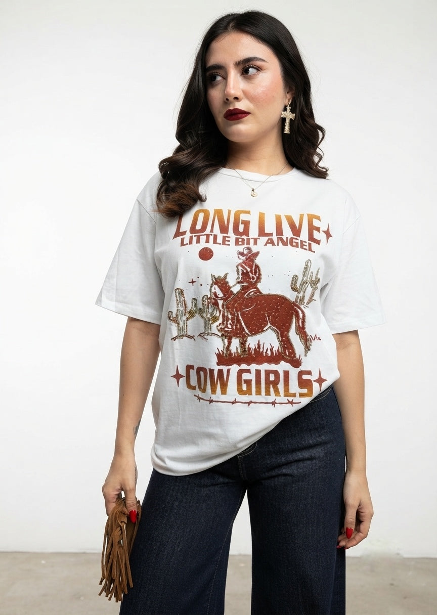 Playera Gráfica Cowgirl