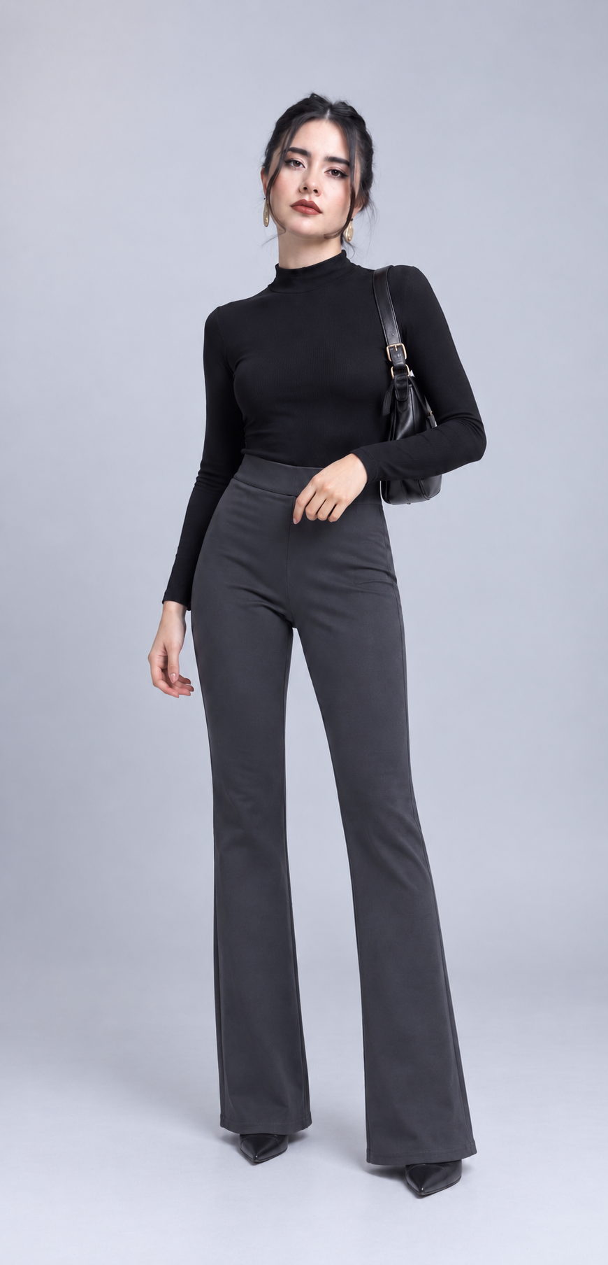 Pantalón Flare de Tiro Alto