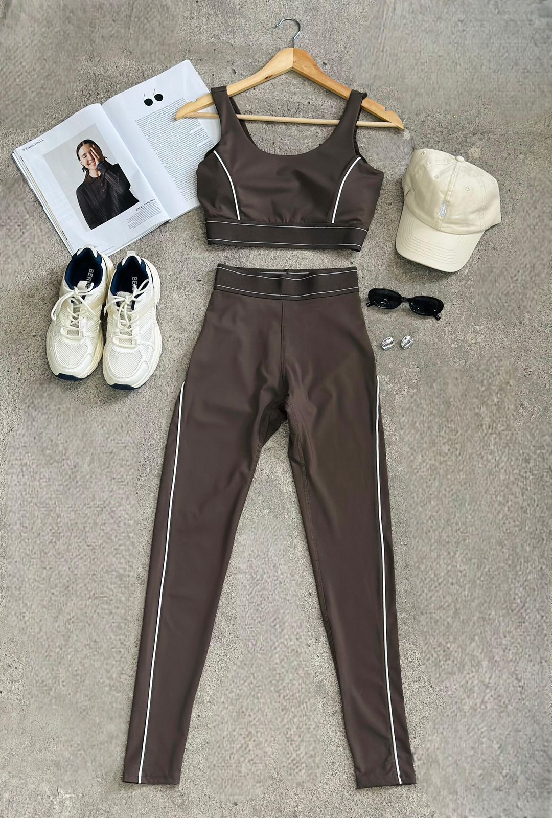 Set de Yoga con Top y Pantalón