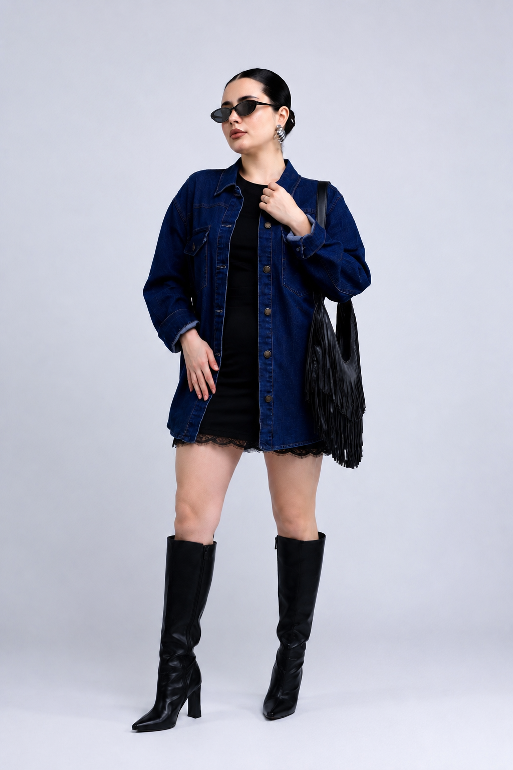 Sobrecamisa de Mezclilla con Carteras