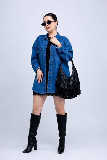 Sobrecamisa de Mezclilla con Carteras