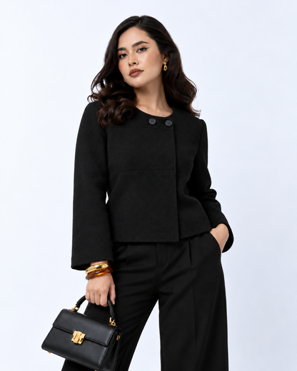 Suéter Elegante de Dos Botones