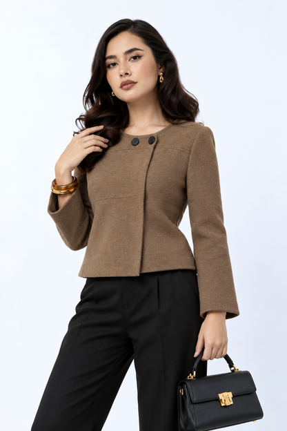 Suéter Elegante de Dos Botones