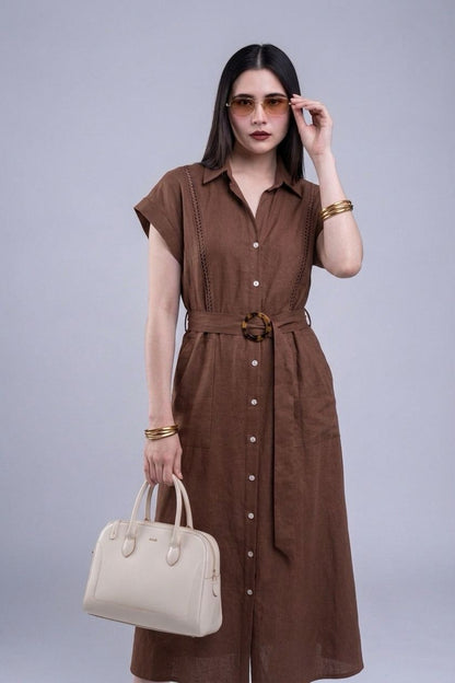 Vestido Camisero con Cinturón